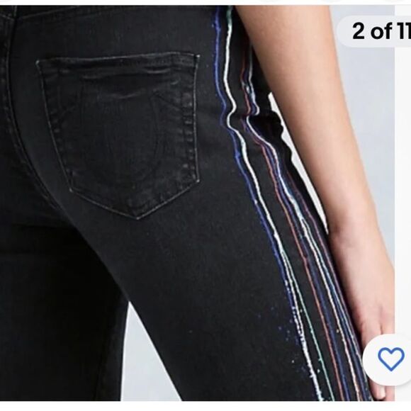 True Religion Modern Art Harper High Rise Super Skinny Jeans Size 26 - Picture 7 of 16